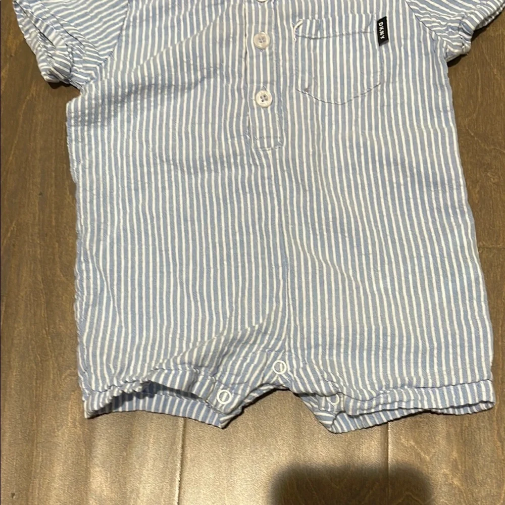 DKNY 3-6M Romber blue stripes 100%Cotton